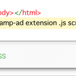 AMPエラー”「amp-ad」で必要なタグ「amp-ad extension .js script」がないか、正しくありません”に対処する